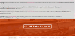 Desktop Screenshot of ozoneparkjournal.com