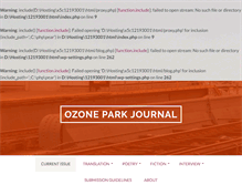 Tablet Screenshot of ozoneparkjournal.com